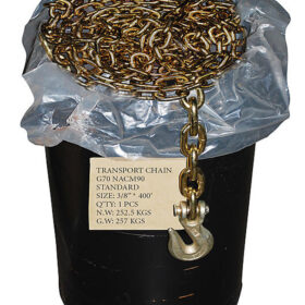 Grade 70 Transport Link Chain, 3/8", 400'/Drum