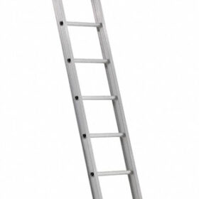 Aluminum D Rung Single Ladder, 16', 300lb Load