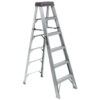 Aluminum Step Ladder, 8', 300 lb Load