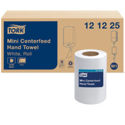 Tork Advanced Soft Mini Centerfeed Hand Towel, 2-Ply, White, 121225, 12/Box