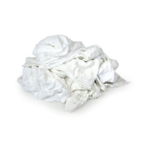 Cotton White Wiper Rags, 50 lbs