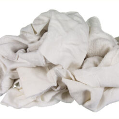 Sweatshirt Wiper Rags, White, 10/Box