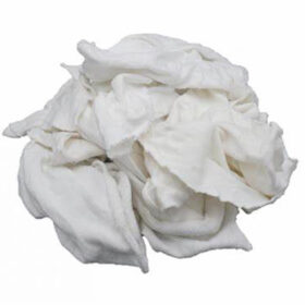 White Knit Washed Rags, 50/Box