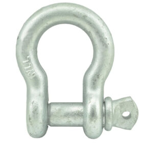 Screw Pin Anchor Shackle, 1/2", 2T, Imported