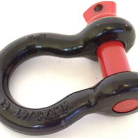Screw Pin Anchor Black Lashing Shackle, 3/4", Imported