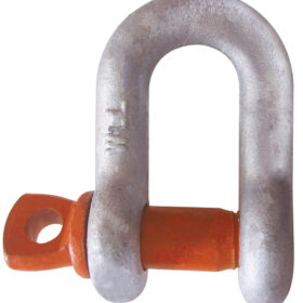 Screw Pin Chain Shackle, 1/2", 2T, Imported