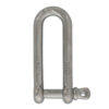 304 Stainless Steel Screw Pin Chain Shackle, 1/4", Working Load Limit 1000 lbs.