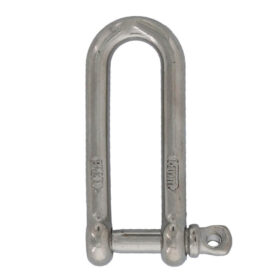 304 Stainless Steel Screw Pin Chain Shackle, 1/4", Working Load Limit 1000 lbs.