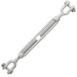 Jaw & Jaw Galvanized Forged Turnbuckle, 1/2"x12"