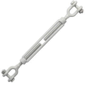 Jaw & Jaw Galvanized Forged Turnbuckle, 5/8"x12"