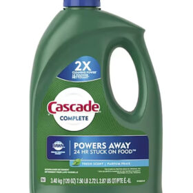 Cascade Complete Dishwashing Detergent Gel, Fresh Scent, 120 oz.