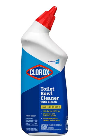 CloroxPro Toilet Bowl Cleaner with Bleach, Fresh Scent, 24 fl. oz.