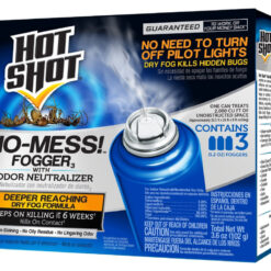 Hot Shot No-Mess! HG-20177 Fogger with Odor Neutralizer, 2000 cu-ft Coverage Area, Light Yellow