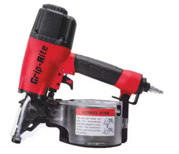 Grip Rite 15⁰ Wire and Plastic Collation Coil Siding Nailer, 2-1/2"