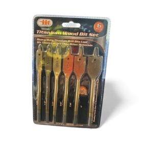 6 Piece Titanium Wood Spade Bit