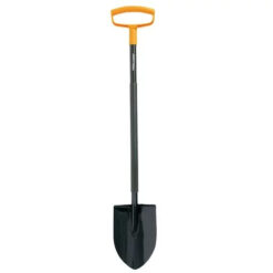 Round Point Wood D-Handle Shovel, 30"