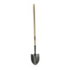 Round Point Wood L-Handle Shovel
