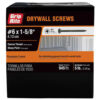Grip Rite Philips Bugle-Head Coarse Thread Sharp Point Drywall Screws 6 X 1-1/4", 5LB