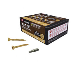 Grip Rite Deckforce Exterior Wood Screw Gold 8 X 1-5/8", 1LB