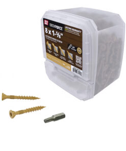 Grip Rite Deckforce Exterior Wood Screw Gold 8 X 1-5/8", 5LB
