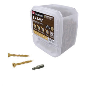 Grip Rite Deckforce Exterior Wood Screw Gold 8 X 1-5/8", 5LB