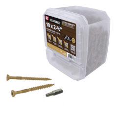 Grip Rite Deckforce Exterior Wood Screw Gold 10 X 2-1/2", 5LB