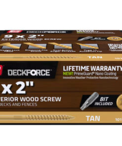 Grip Rite Deckforce Exterior Wood Screw Gold 9 X 2", 1LB