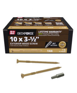 Grip Rite Deckforce Exterior Wood Screw Gold 10 X 3-1/2", 1LB