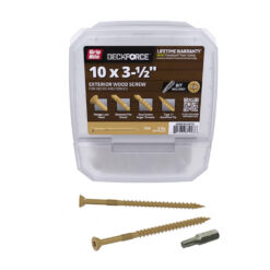 Grip Rite Deckforce Exterior Wood Screw Gold 10 X 3-1/2", 5LB