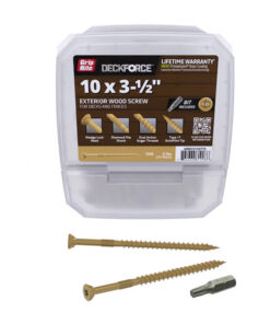 Grip Rite Deckforce Exterior Wood Screw Gold 10 X 3-1/2", 5LB