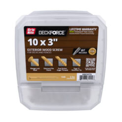 Grip Rite Deckforce Exterior Wood Screw Gold 10 X 3", 5LB