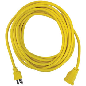 50 Foot Extension Cord, 12/3, Yellow