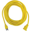 100 Foot Extension Cord, 12/3, Yellow