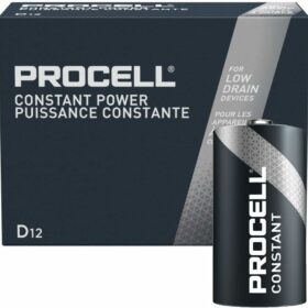 Duracell Procell, D,  Alkaline Batteries, 12/Box