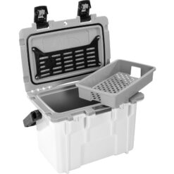 Pelican Elite Cooler, White/Grey, 14 QT