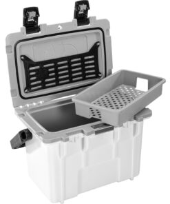 Pelican Elite Cooler, White/Grey, 14 QT
