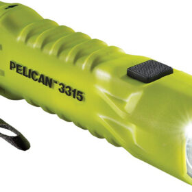 Pelican 3AA LED Headlight Flashlight, Yellow, Class I, Division 1, 155 Lumens