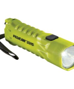 Pelican 3315C Flashlight, Yellow, with 3AA Batteries and Clip