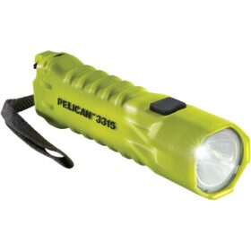Pelican 3315C Flashlight, Yellow, with 3AA Batteries and Clip
