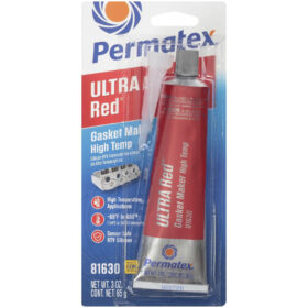 Permatex Ultra Red RTV Silicone Sealant, 3oz