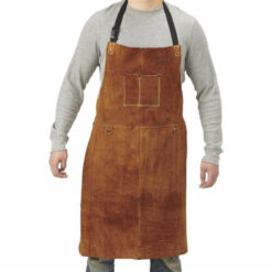 Welding Apron, Yellow/ Dark Brown, P-1228Y