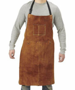 Welding Apron, Yellow/ Dark Brown, P-1228Y