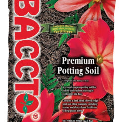 Baccto 1225P Potting Soil, Granular, Dark Brown/Light Brown, 25 lb, Bag