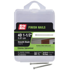 Grip Rite 4D Hot-Galvanized Finish Nail, 1-1/2", 6oz