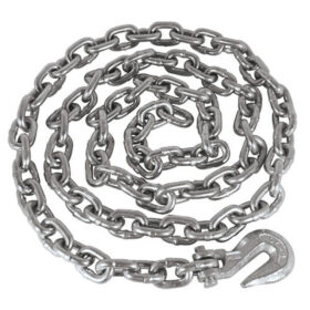 Grade 43 Chain with 1 Hook, 1/2"x20'
