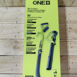RYOBI ONE+ 18V Cordless Battery String Trimmer/Edger and Jet Fan Blower Combo Kit (2-Tools) with 4.0 Ah Battery and Charger