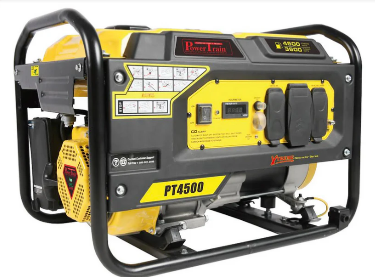 Power Train 4500 Max Watts Manual Start Portable Generator