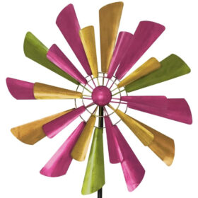 Dutch Spring Dual Pinwheel Wind Spinner
