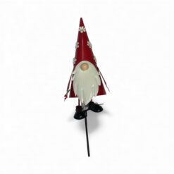 Gnome with Flower Hat Stake – Garden Décor