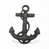 Large, Silver Cast Iron Anchor - Wall Décor